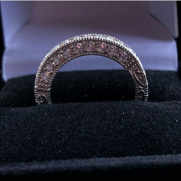 STERLING SILVER WHITE SAPPHIRE RING - Picture 5 of 8